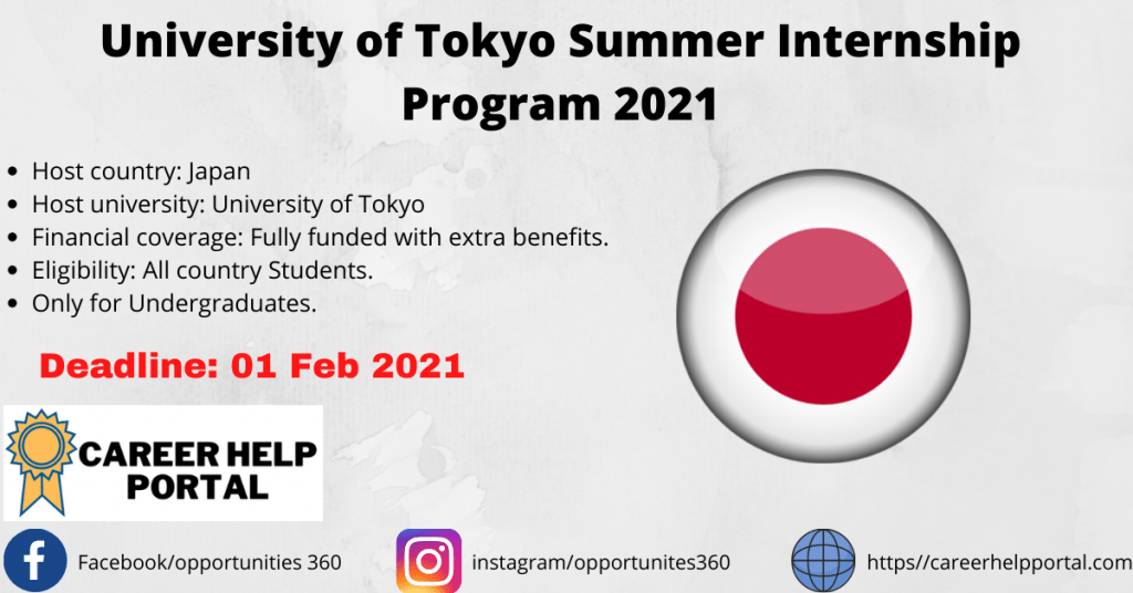 University of Tokyo Summer Internship Program 2021