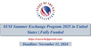 SUSI Summer Exchange Program 2025 in United States | Fully Funded