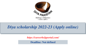 Diya scholarship 2022-23 (Apply online)