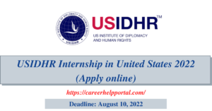 USIDHR Internship in United States 2022 (Apply online)